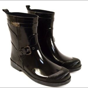 COACH Lester Black Rain Boots